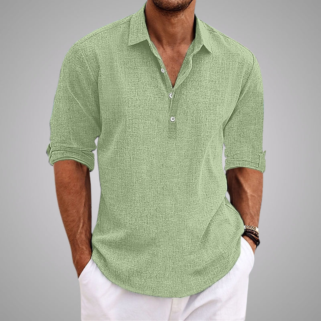Lucenzo Linen Shirt – Lichtgewicht, Ademend & Moeiteloos Stijlvol