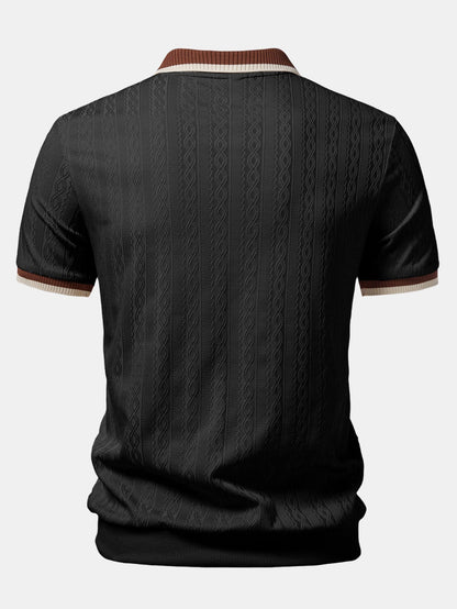 Vittorio Structuur Polo – Premium & Comfortabel