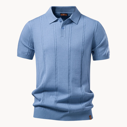 Montere Knit Polo – Elegant, Lichtgewicht & Verzorgd