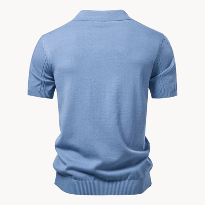 Montere Knit Polo – Elegant, Lichtgewicht & Verzorgd