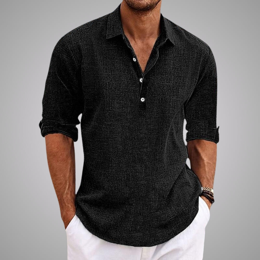 Lucenzo Linen Shirt – Lichtgewicht, Ademend & Moeiteloos Stijlvol