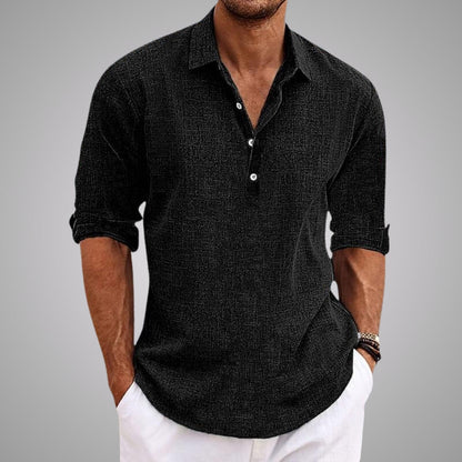 Lucenzo Linen Shirt – Lichtgewicht, Ademend & Moeiteloos Stijlvol