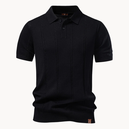 Montere Knit Polo – Elegant, Lichtgewicht & Verzorgd