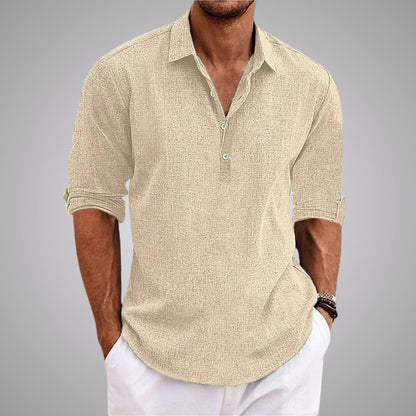 Lucenzo Linen Shirt – Lichtgewicht, Ademend & Moeiteloos Stijlvol