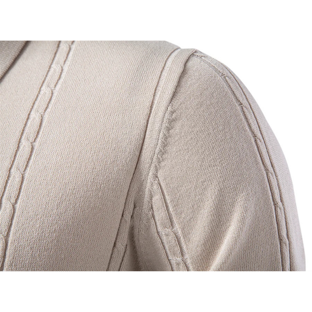 Montere Knit Polo – Elegant, Lichtgewicht & Verzorgd