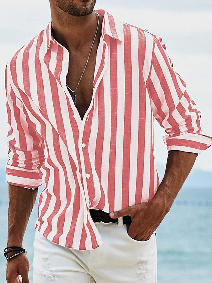 Ravello AirLinen Strepen Shirt