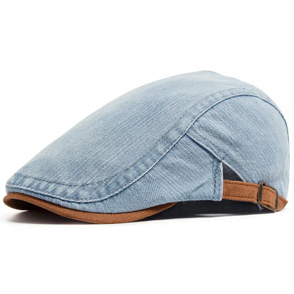 Milano Denim Flat Cap – Klassiek & Tijdloos