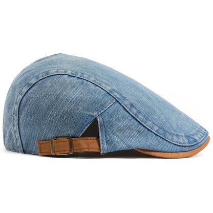Milano Denim Flat Cap – Klassiek & Tijdloos