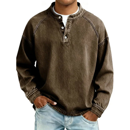 Mavero Vintage Longsleeve – Authentiek, Comfortabel & Karaktervol