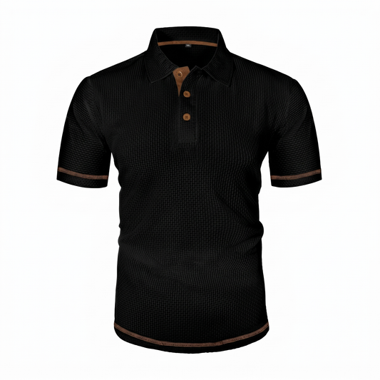 Bellagio Textuur Polo – Verfijnd, Ademend & Tijdloos