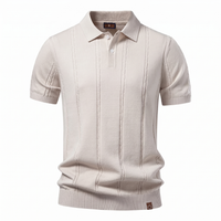 Montere Knit Polo – Elegant, Lichtgewicht & Verzorgd