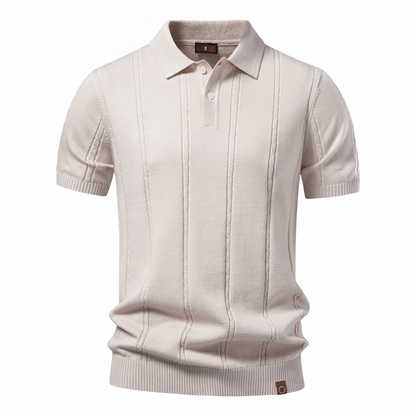 Montere Knit Polo – Elegant, Lichtgewicht & Verzorgd