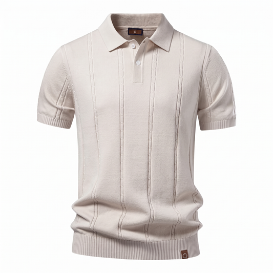 Montere Knit Polo – Elegant, Lichtgewicht & Verzorgd