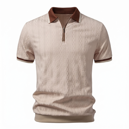 Vittorio Structuur Polo – Premium & Comfortabel