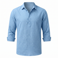 Lucenzo Linen Shirt – Lichtgewicht, Ademend & Moeiteloos Stijlvol