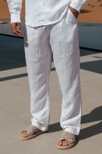 Bellano Linen Pants – Licht, Verzorgd & Tijdloos